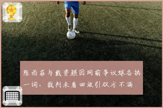 陈雨菲与戴资颖因网前争议球各执一词，裁判未看回放引双方不满
